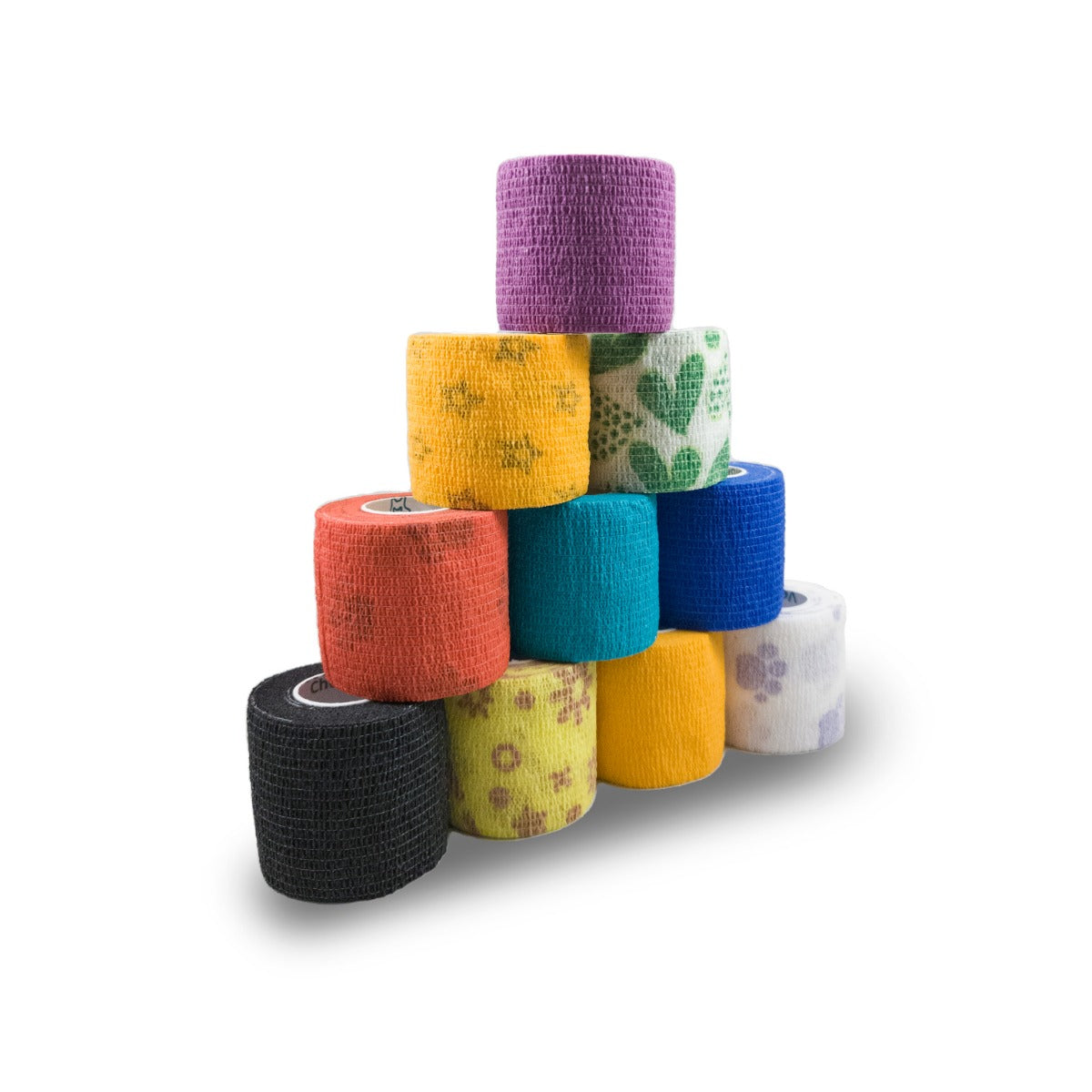 Vet's Choice Bande de fixation cohésive élastique (5 cm x 4.5 m) - Assortiment de 36 pièces