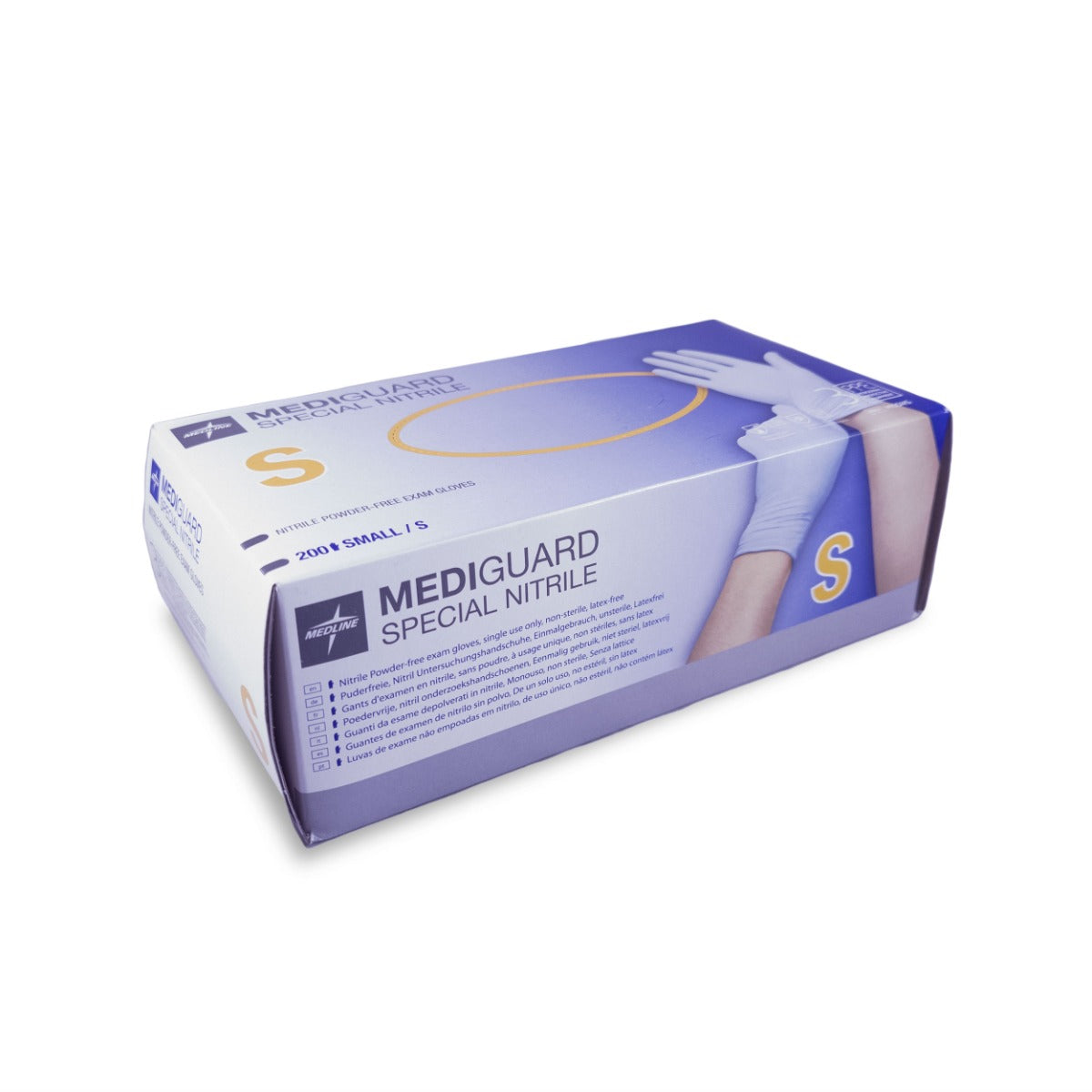 Gants d'examen en nitrile Mediguard (Taille S) - 200 pièces