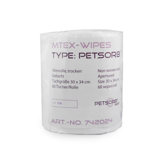 M-tex reinigingsdoeken (30 x 34cm) 60 stuks per rol | Petsorb®