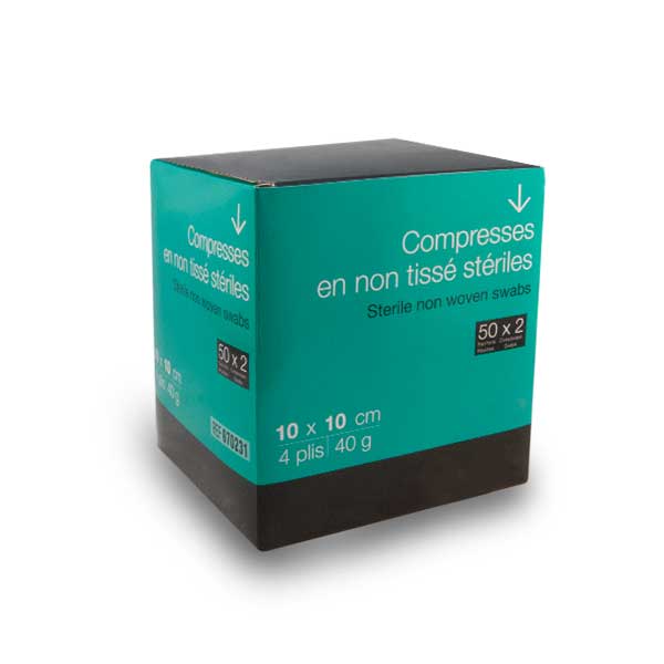 Steriele NW kompressen (10cm x 10cm) 50 stuks