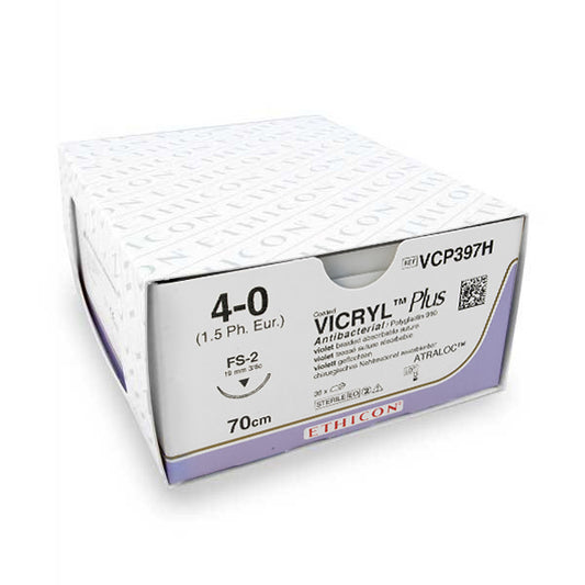 Hechtdraad Vicryl Plus (VCP397H, 4-0) 36 stuks | Ethicon