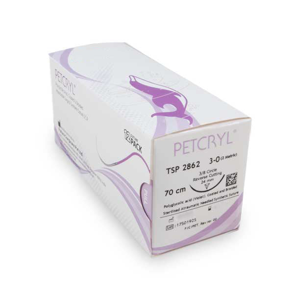 Hechtdraad Petcryl PGA (3/8 circle reversed cutting