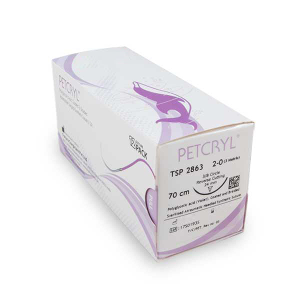 Hechtdraad Petcryl PGA (3/8 circle reversed cutting