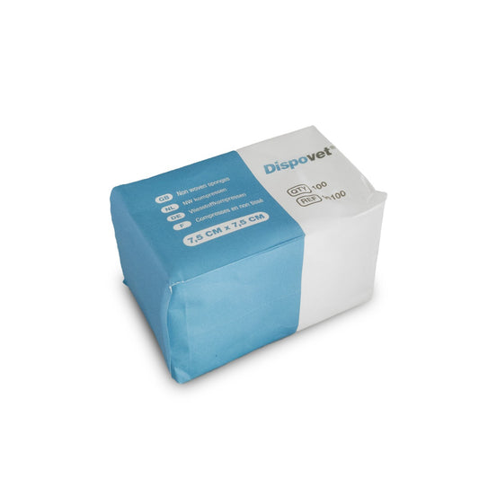Dispovet® NW Sponges, 7,5 x7,5 cm, 100 pcs