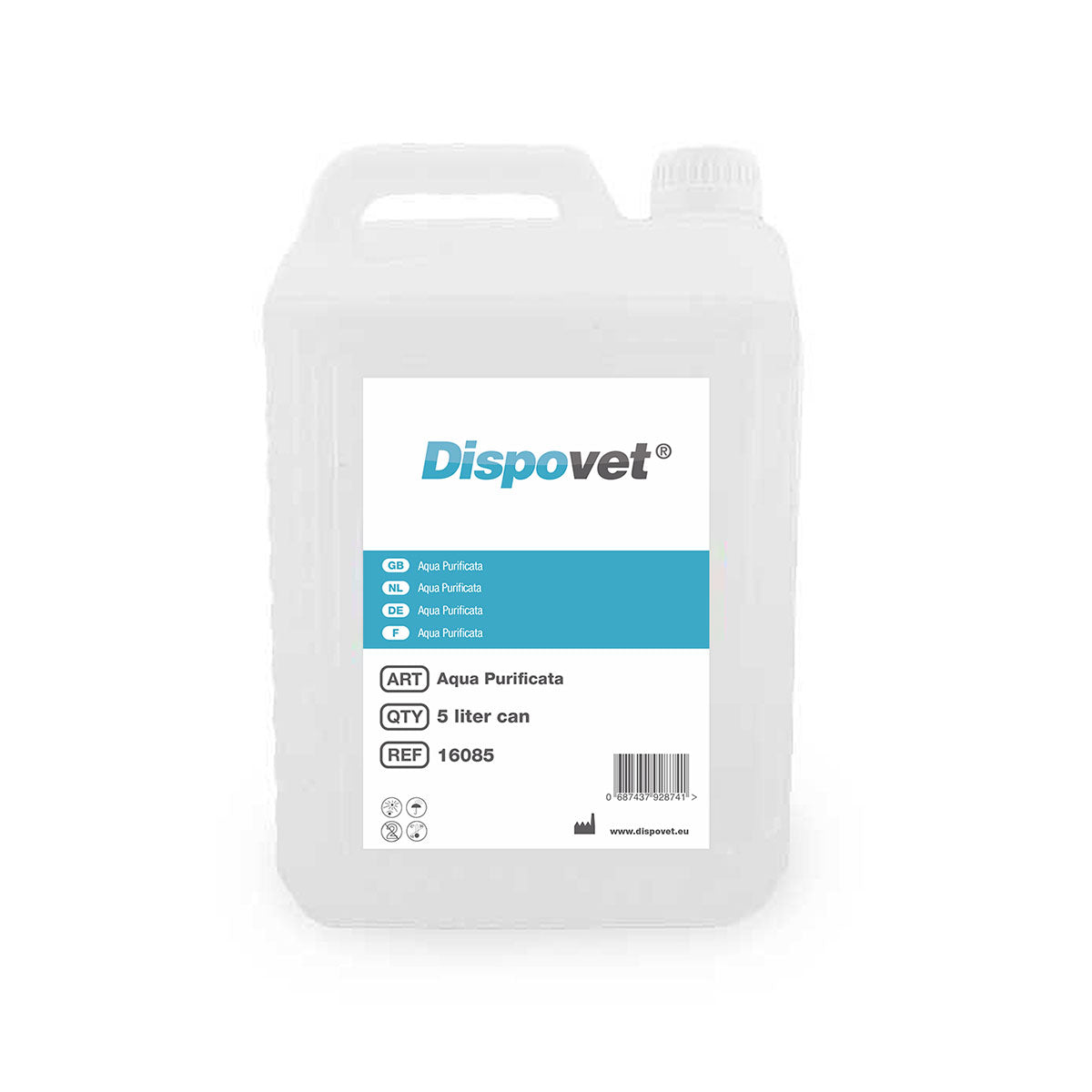Dispovet Aqua Purificata - 4 x 5 litres (20 litres)
