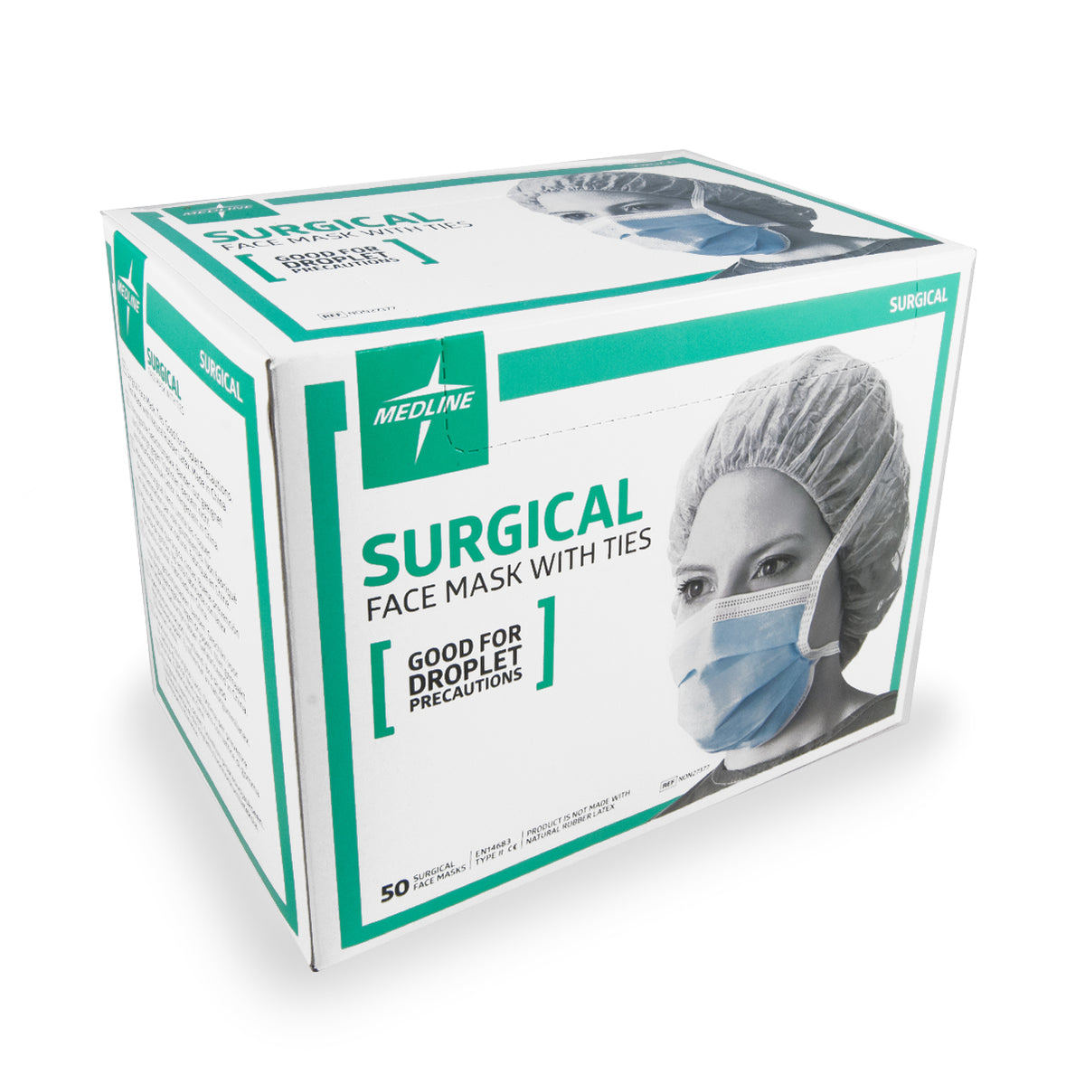 Medline Surgical Facemask with Ties Blue - 50 pieces