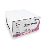 Fil de suture Ethicon Vicryl Rapide (VR2299, FS-2, 75 cm, 2-0) - 36 pièces